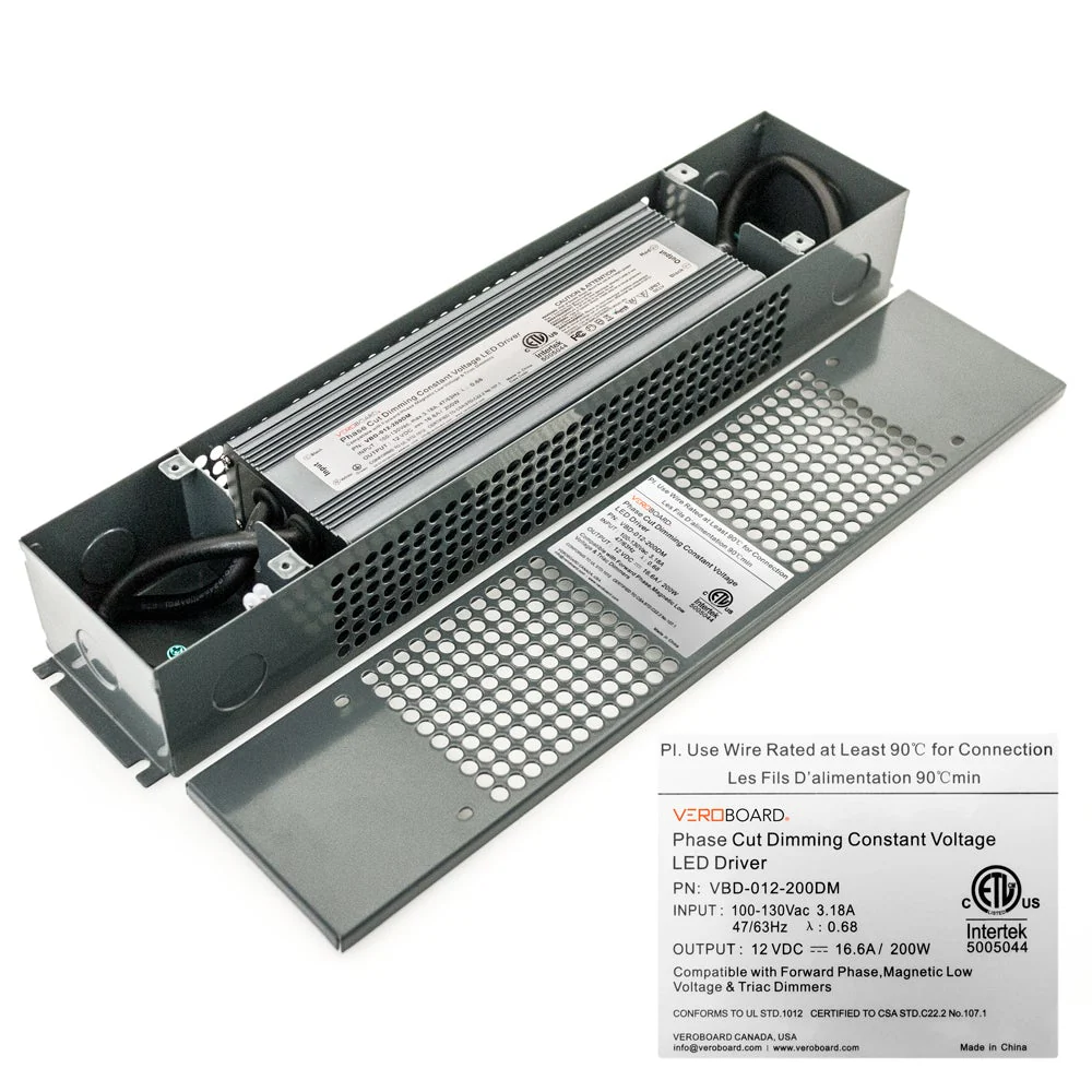 VBD-012-200DM Dimmable Constant Voltage LED Driver, 12V 16.66A 200W - Image 3