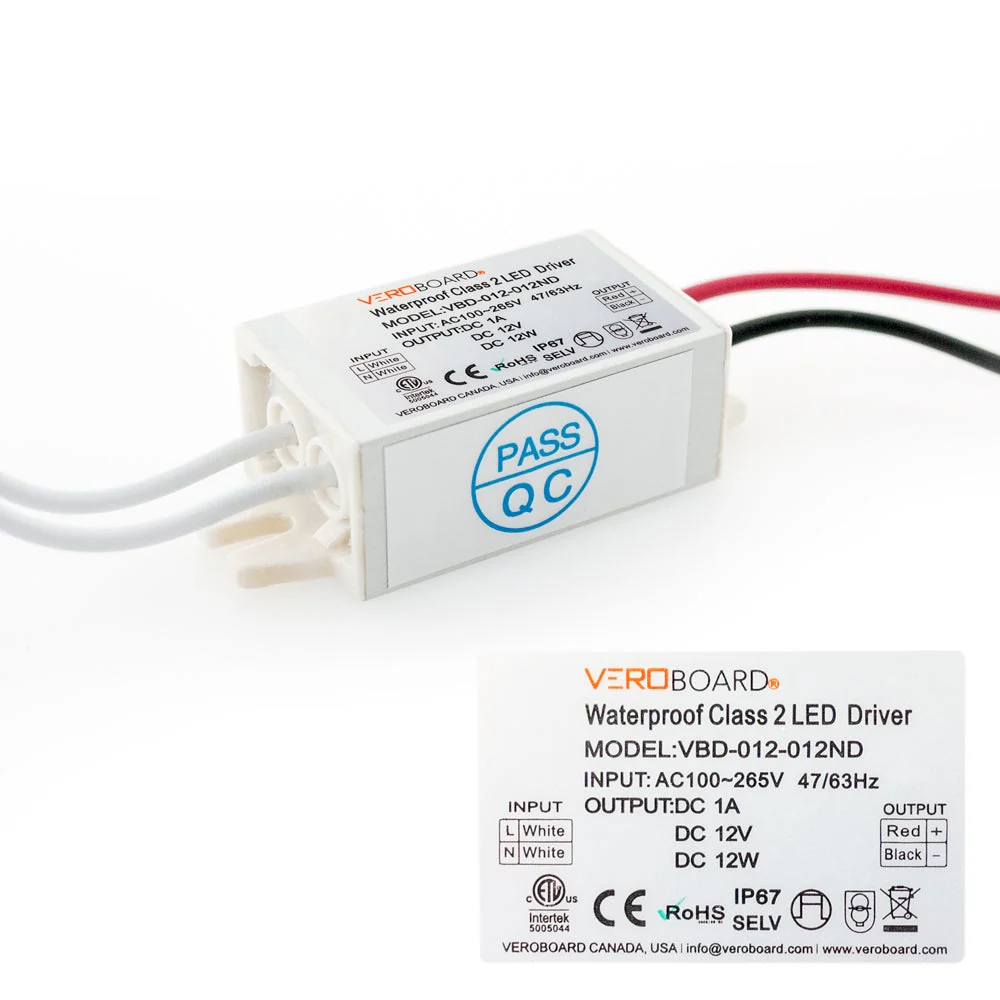 VBD-012-012ND Non-Dimmable Constant Voltage LED Driver, 12V 1A 12W - Image 3