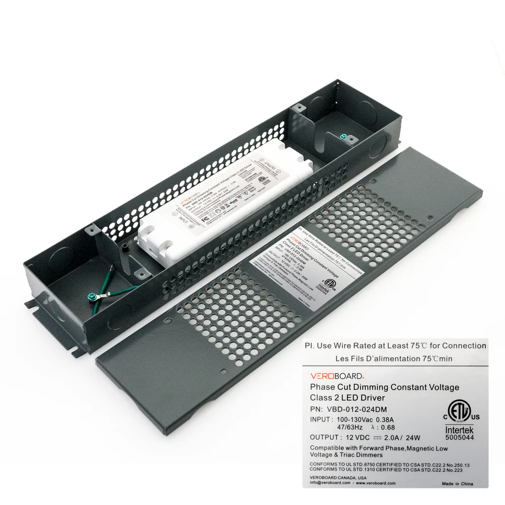 VBD-012-024DM Triac Dimmable Constant Voltage LED Driver, 12V 2.0A 24W - Image 3