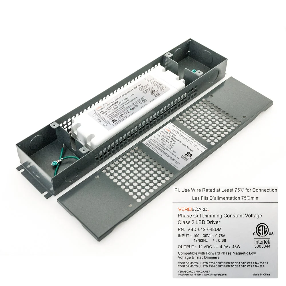VBD-012-048DM Triac Dimmable Constant Voltage LED Driver, 12V 4.0A 48W - Image 3