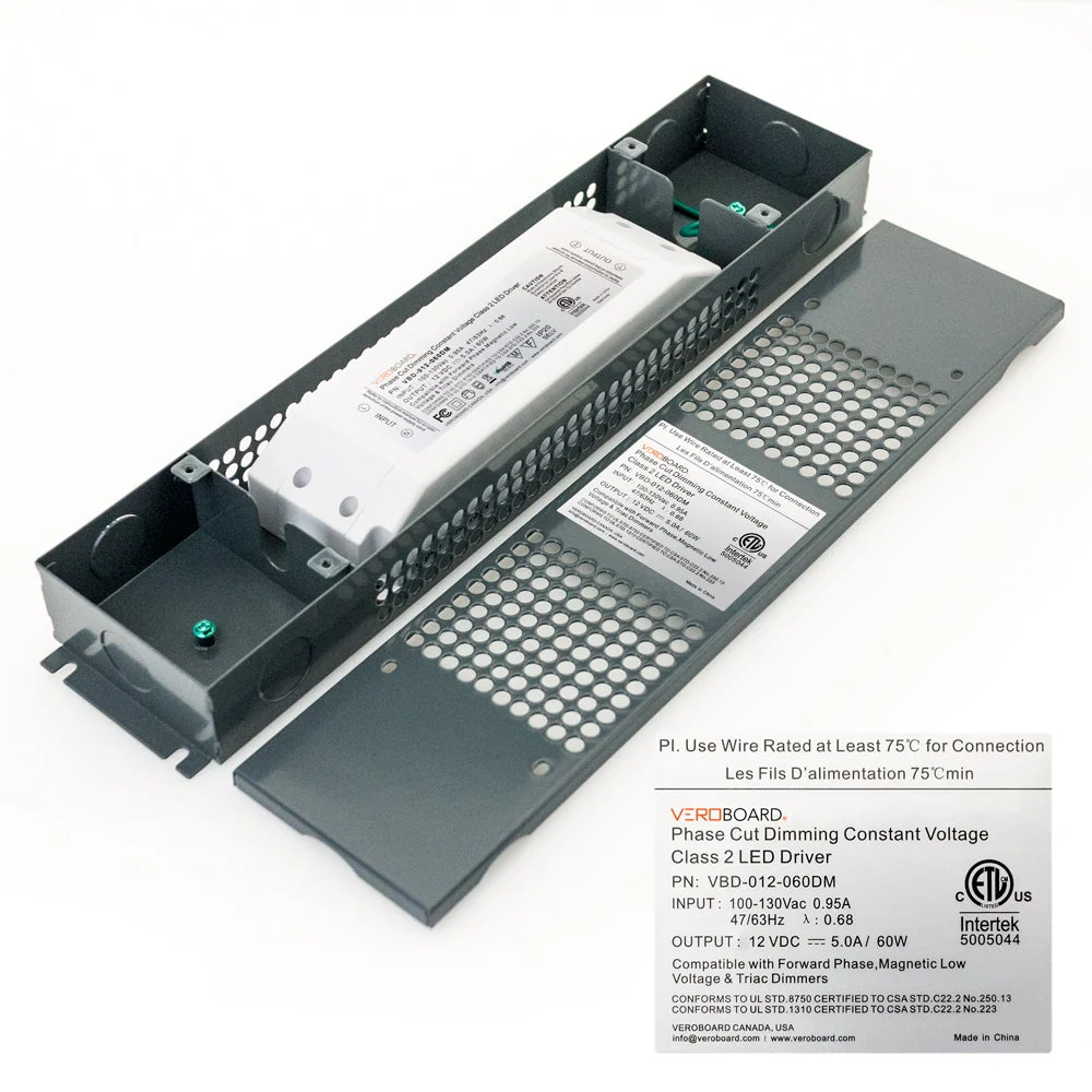 VBD-012-060DM Triac Dimmable Constant Voltage LED Driver, 12V 5.0A 60W - Image 3