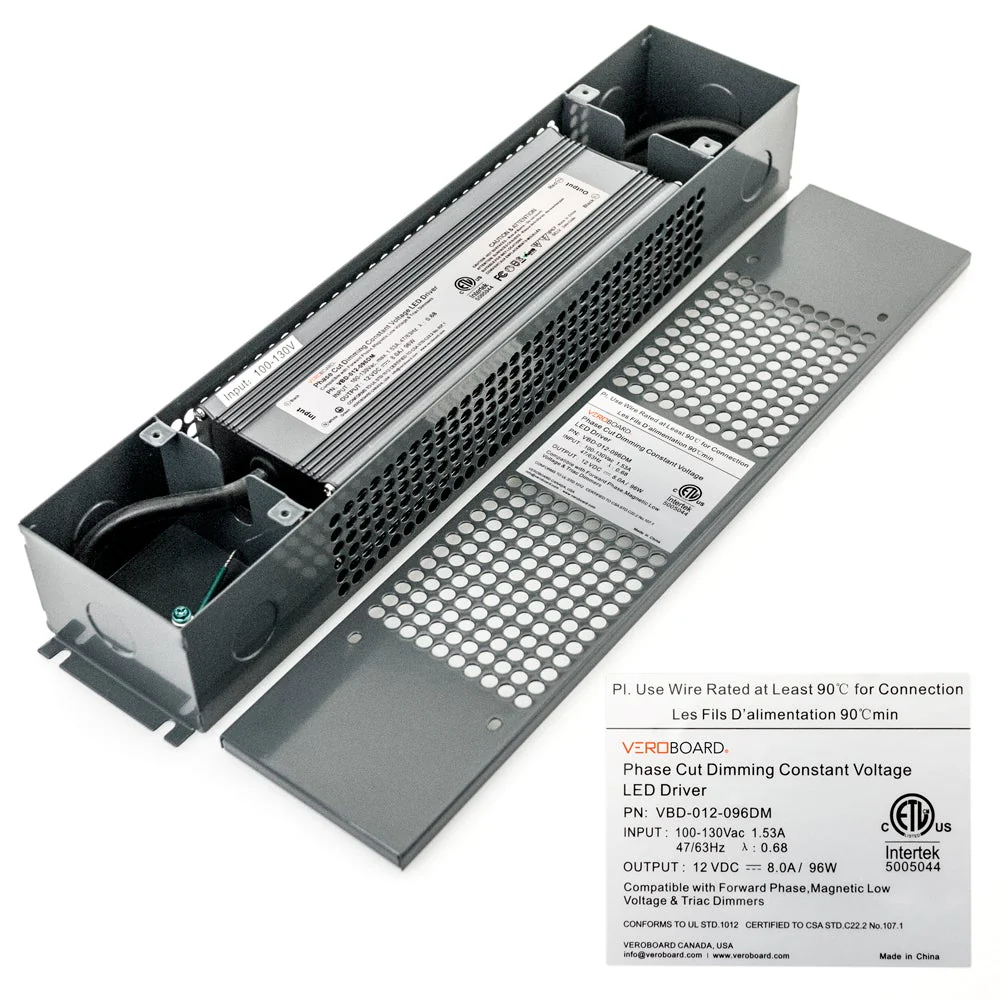 VBD-012-096DM Triac Dimmable Constant Voltage LED Driver, 12V 8.0A 96W - Image 3