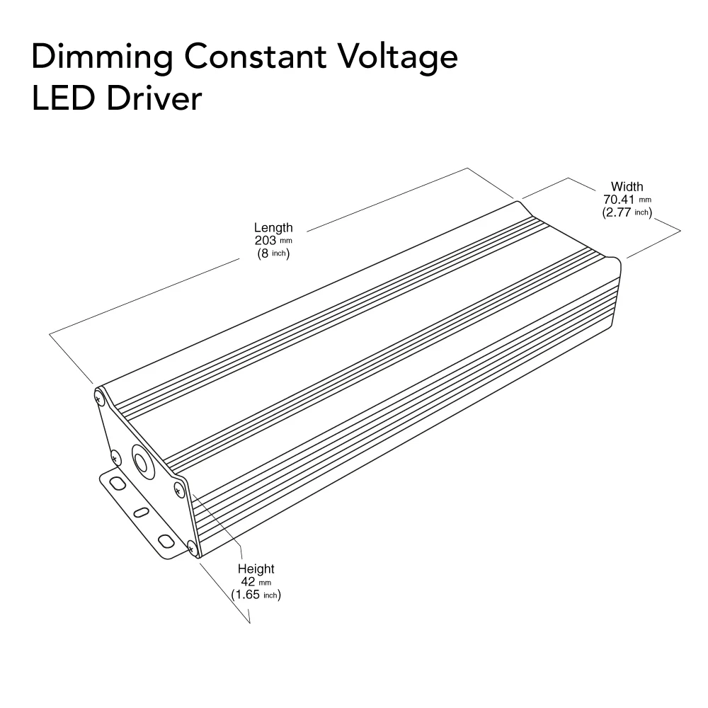 VBD-012-096DM Triac Dimmable Constant Voltage LED Driver, 12V 8.0A 96W - Image 4
