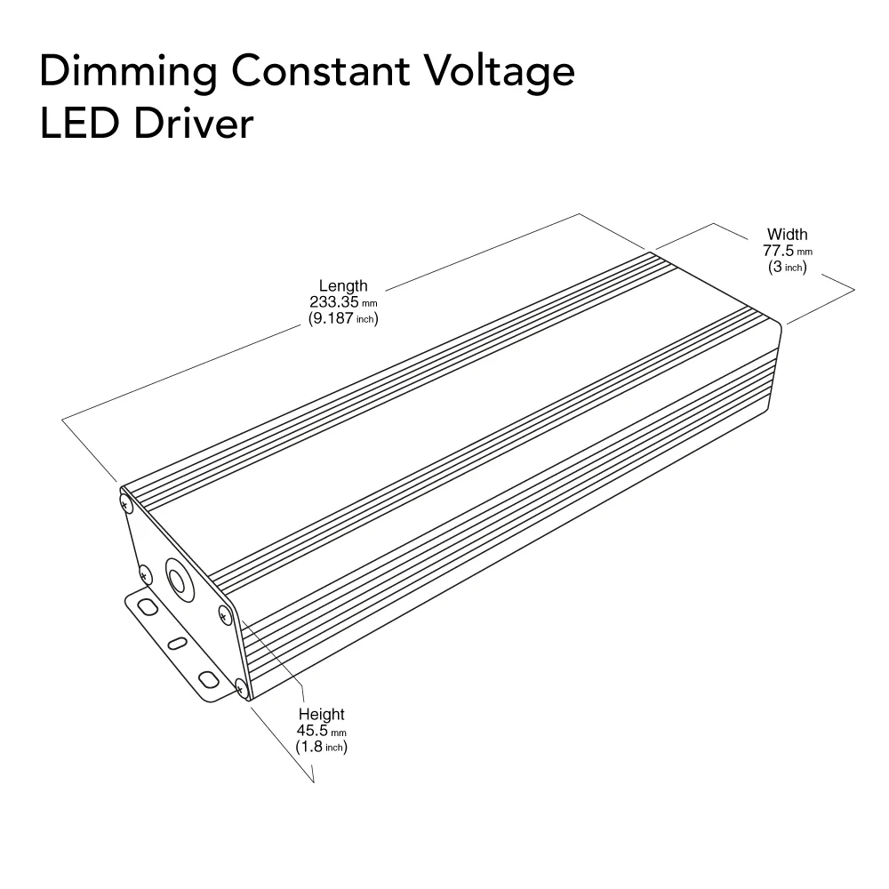 VBD-024-200DM Triac Dimmable Constant Voltage LED Driver, 24V 8.3A 200W - Image 4