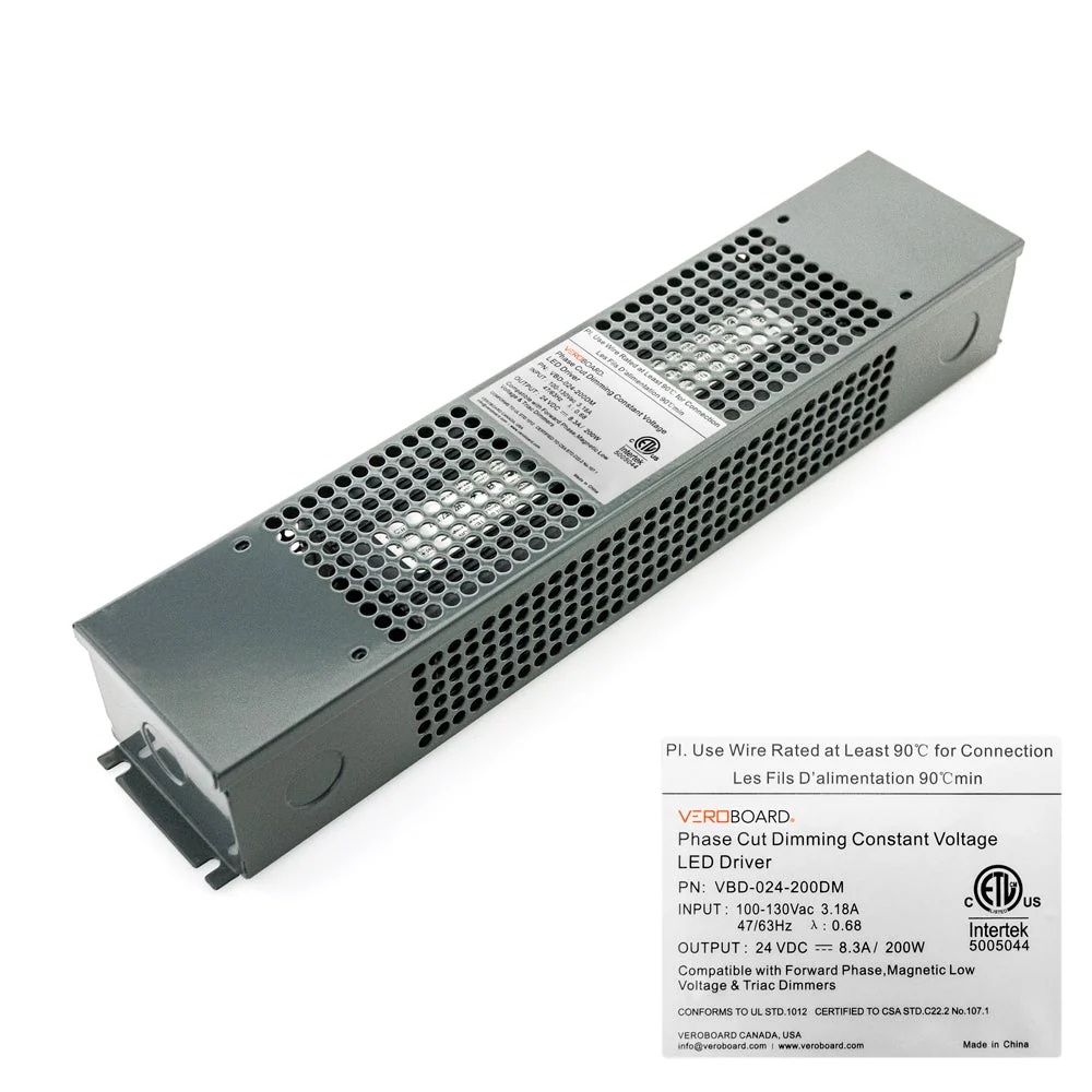 VBD-024-200DM Triac Dimmable Constant Voltage LED Driver, 24V 8.3A 200W - Image 5