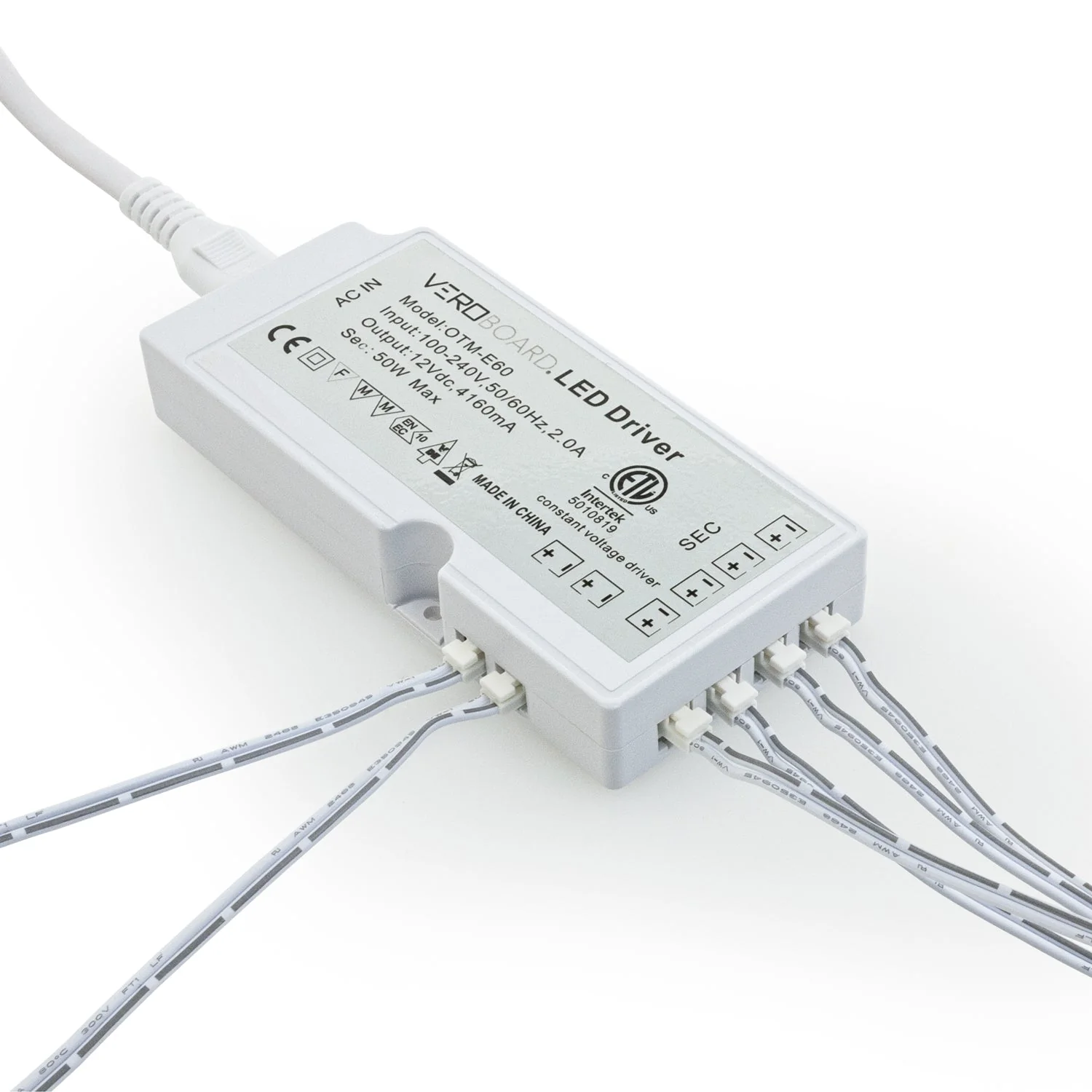 OTM-E60 LED Driver 6-way Output Plugin Power Supply for Cabinet Lights - Image 3