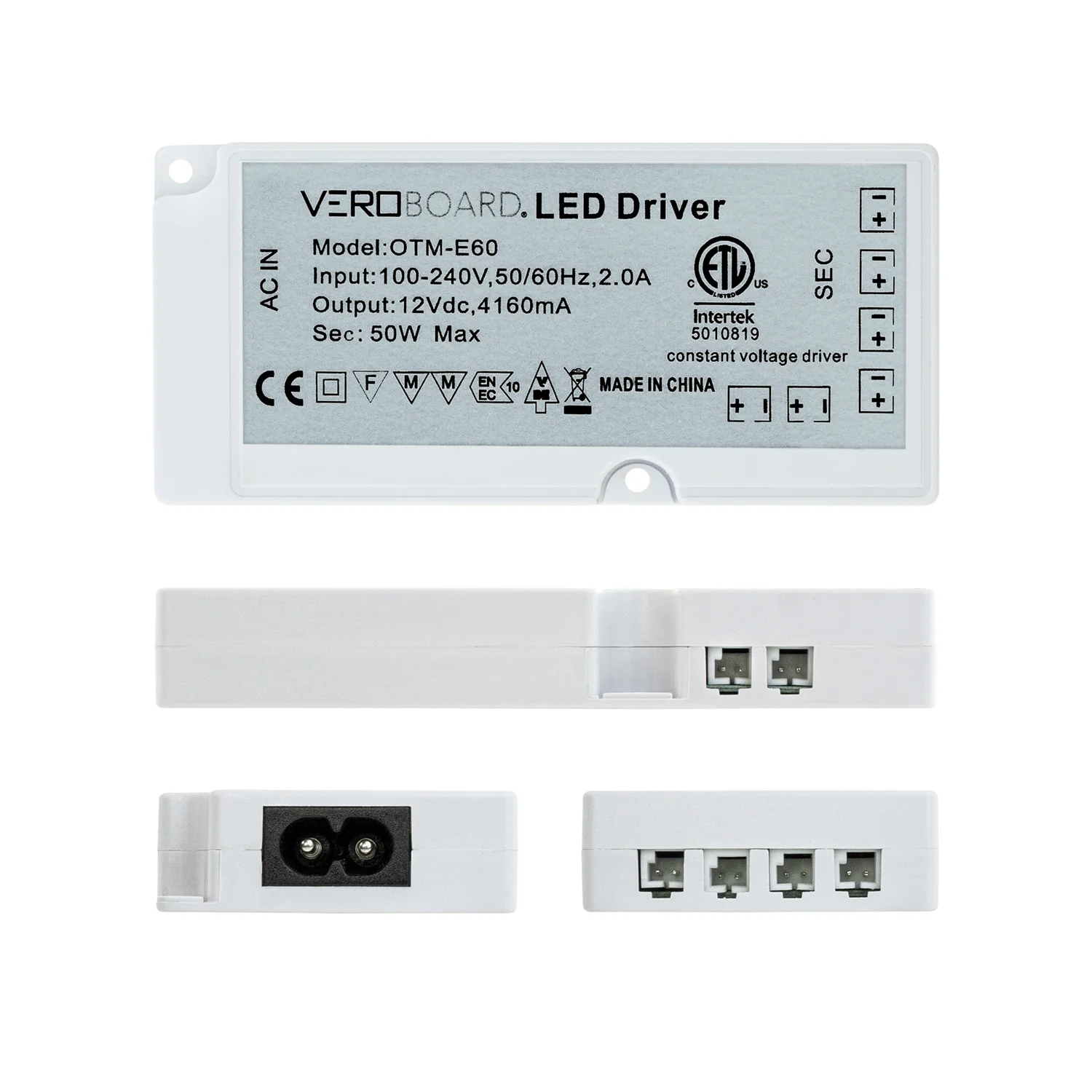 OTM-E60 LED Driver 6-way Output Plugin Power Supply for Cabinet Lights - Image 4