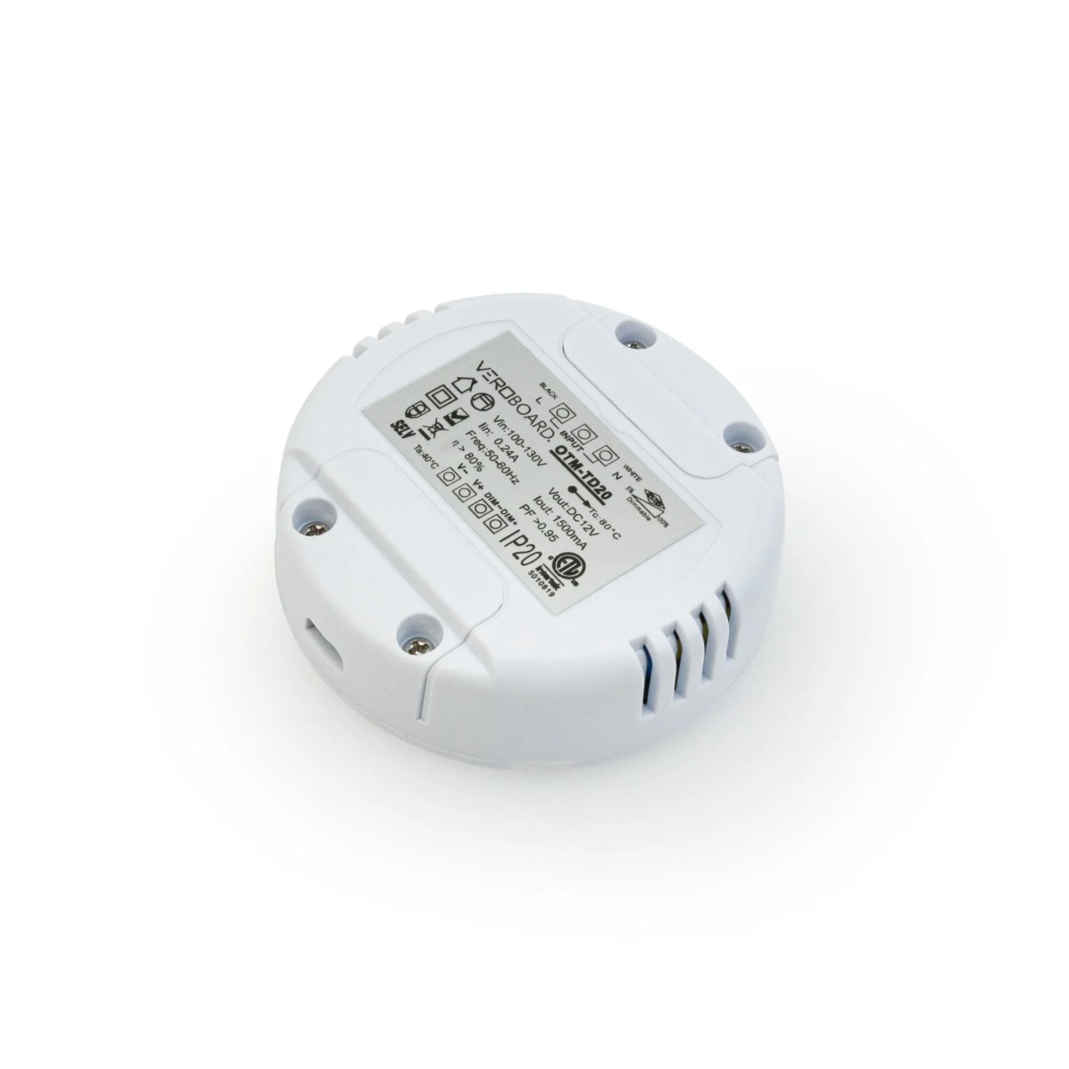 OTM-TD20 Constant Voltage LED Driver, 0-10V Dimming LED Driver 12V 18W - Image 4