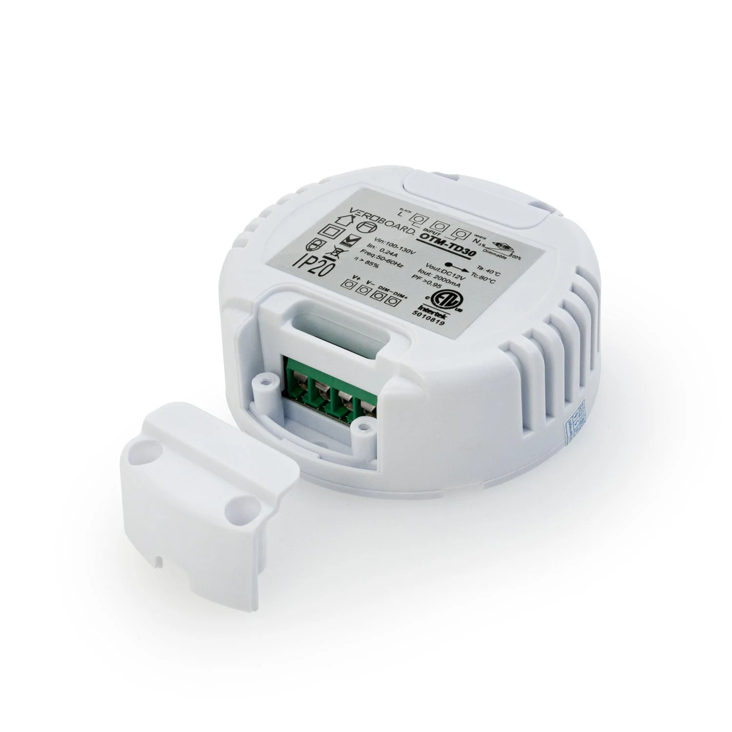 OTM-TD30 Constant Voltage LED Driver, 12V 2.0A 24W 0-10V Dimmable - Image 3