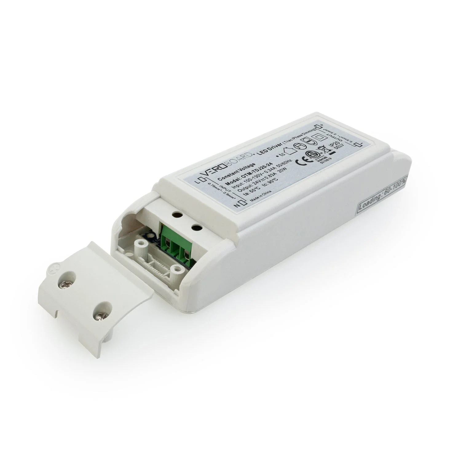 OTM-TDJ20-24 Constant Voltage Triac Dimming LED Driver, 24V 0.83A 20W - Image 3