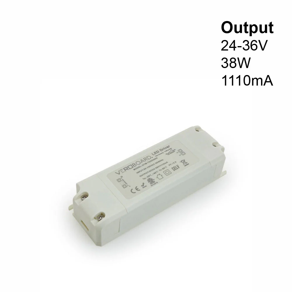 OTM-TD203500-1110-38 Constant Current Triac Dimming LED Driver, 1110mA 24-36V 38W