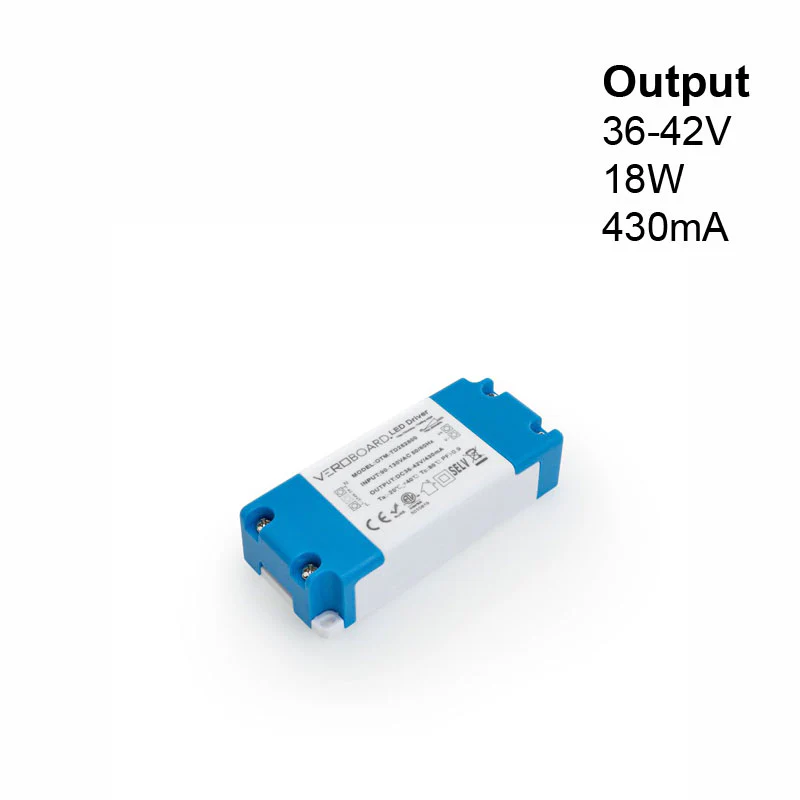 OTM-TD252800-430-18 Constant Current Triac Dimming LED Driver, 430mA 36-42V 18W Dimmable
