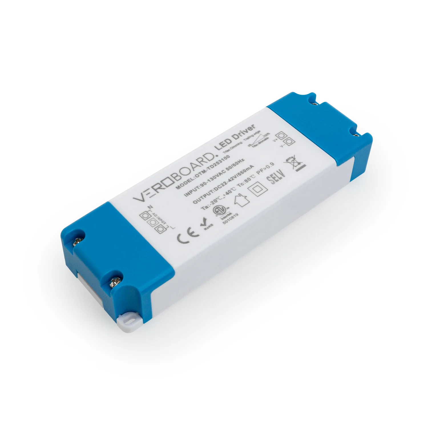 OTM-TD253100-550-20 Constant Current Triac Dimming LED Driver, 550mA 22-42V 20W Dimmable - Image 3