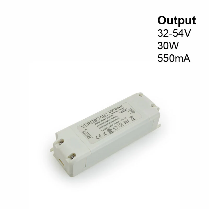 OTM-TD203100-500-30 Constant Current Triac Dimming LED Driver, 550mA 32-54V 30W