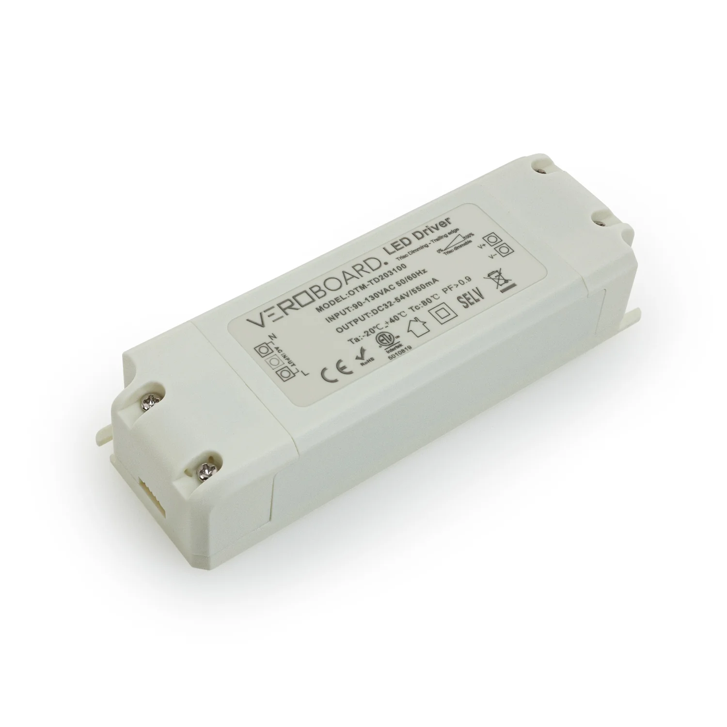 OTM-TD203100-500-30 Constant Current Triac Dimming LED Driver, 550mA 32-54V 30W - Image 3