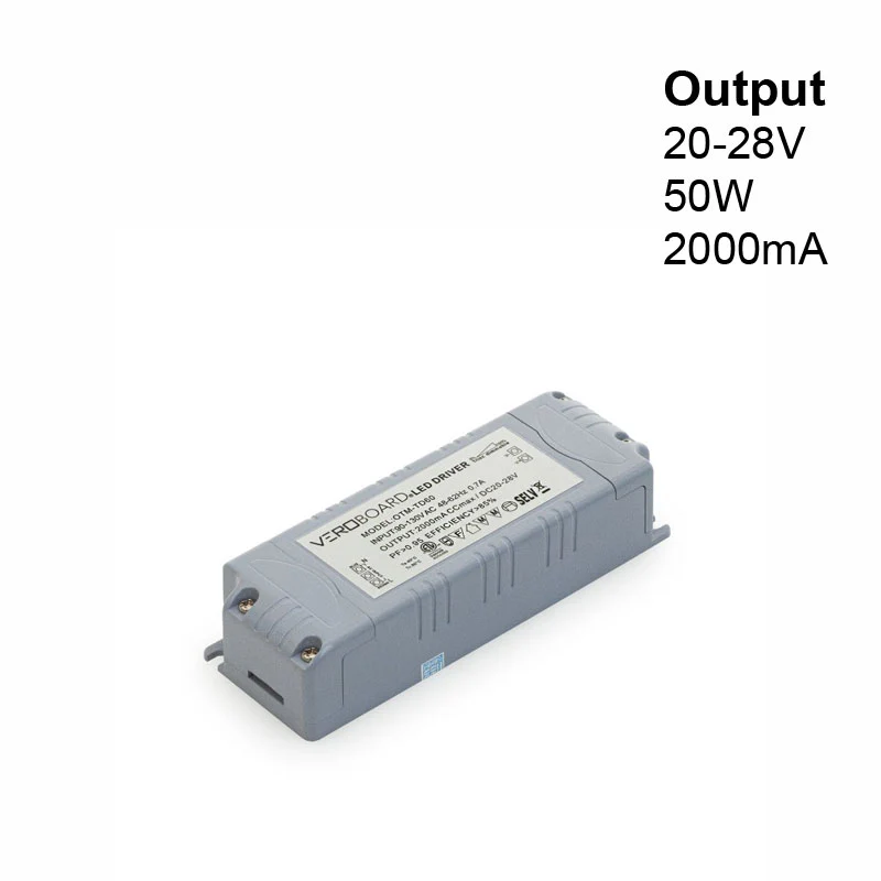 OTM-TD60-2000 Constant Current Triac Dimming LED Driver, 2000mA 20-28VDC