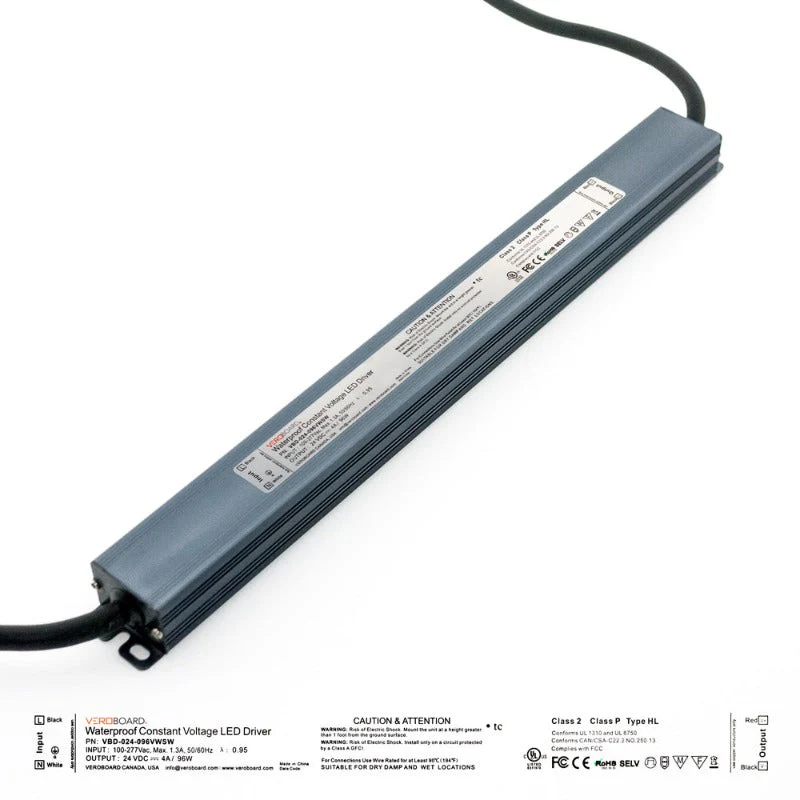 Super Slim VBD-024-096VWSW Non-Dimmable LED Driver, 24V 4A 96W - Image 3