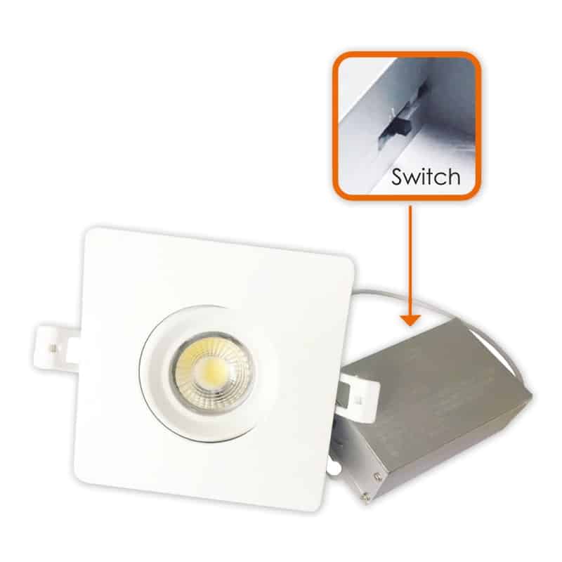 Votatec 4″ Square Eyeball 3Way CCT GS-G4-D12(CCT) 120V 12W CCT(3K, 4K, 5K) - Image 2