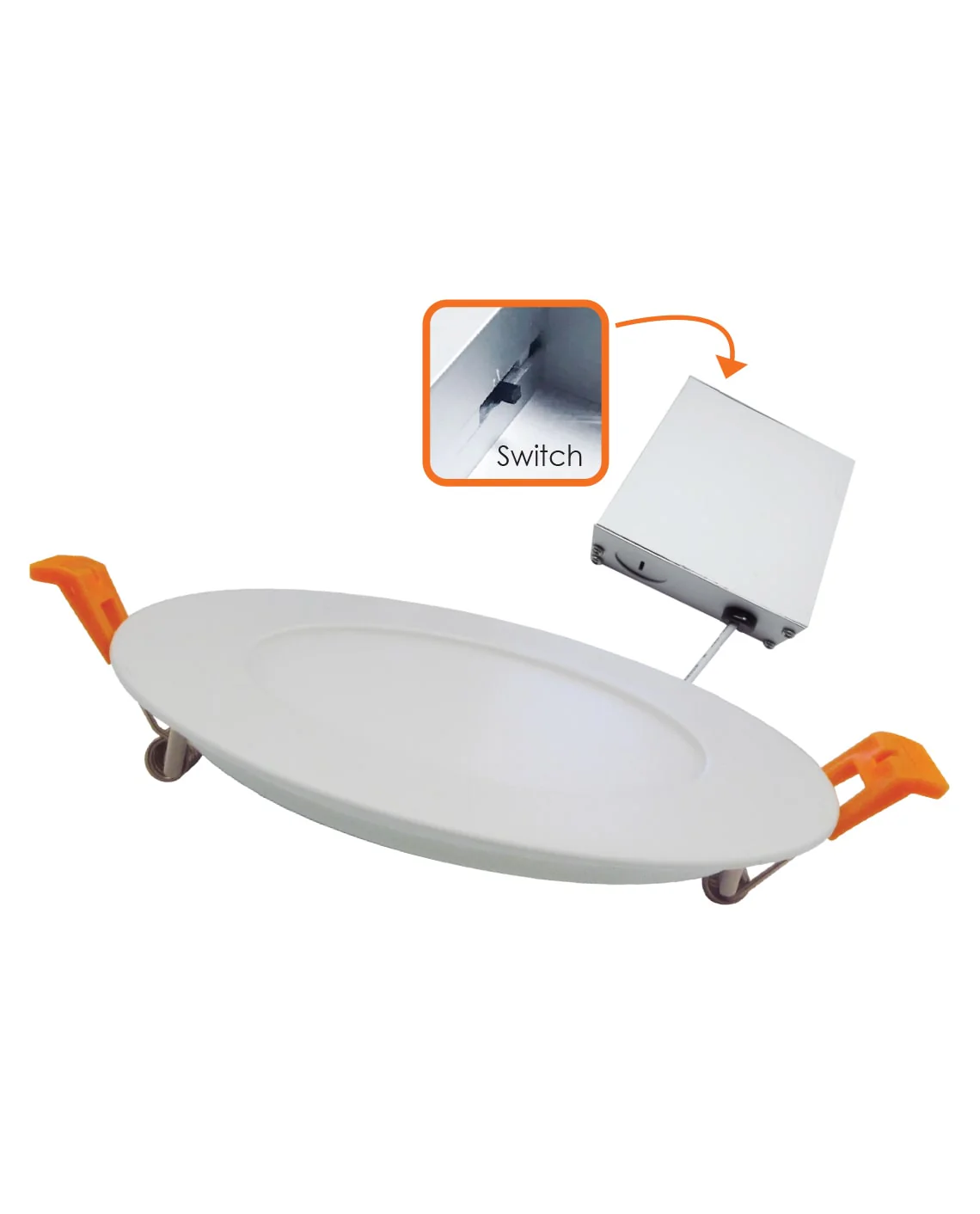 Votatec 4″ Slim Multi-Voltage 5Way CCT VO-RP4W10-347-D-5WAY 120-347V 10W CCT(2.7K, 3K, 3.5K, 4K, 5K) - Image 2