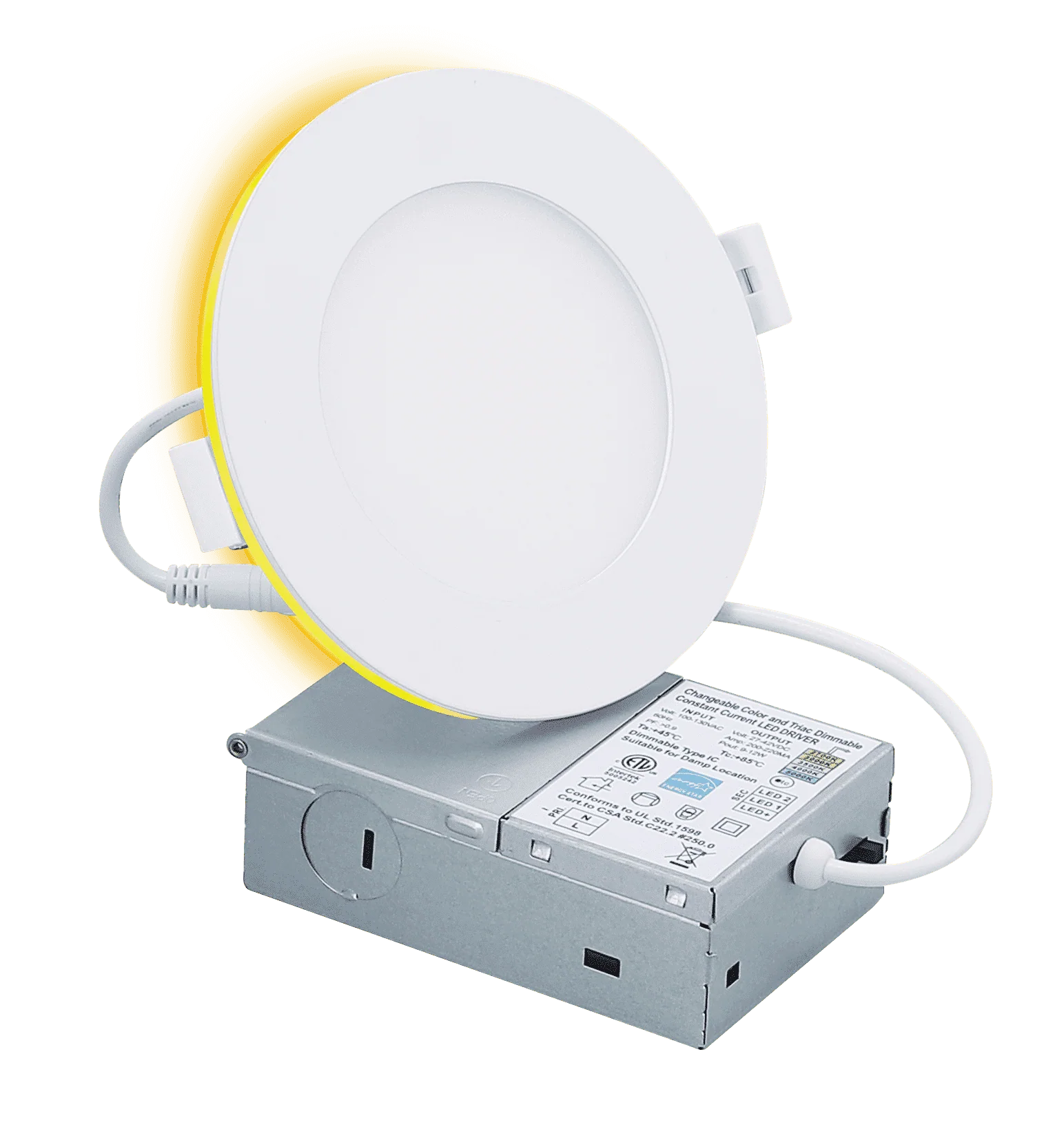 Votatec 4″ Recessed Panel Night Light P02104-NL-9W 120V 9W+3W CCT(2.7K, 3K, 3.5K, 4K, 5K and 2.2K) - Image 7