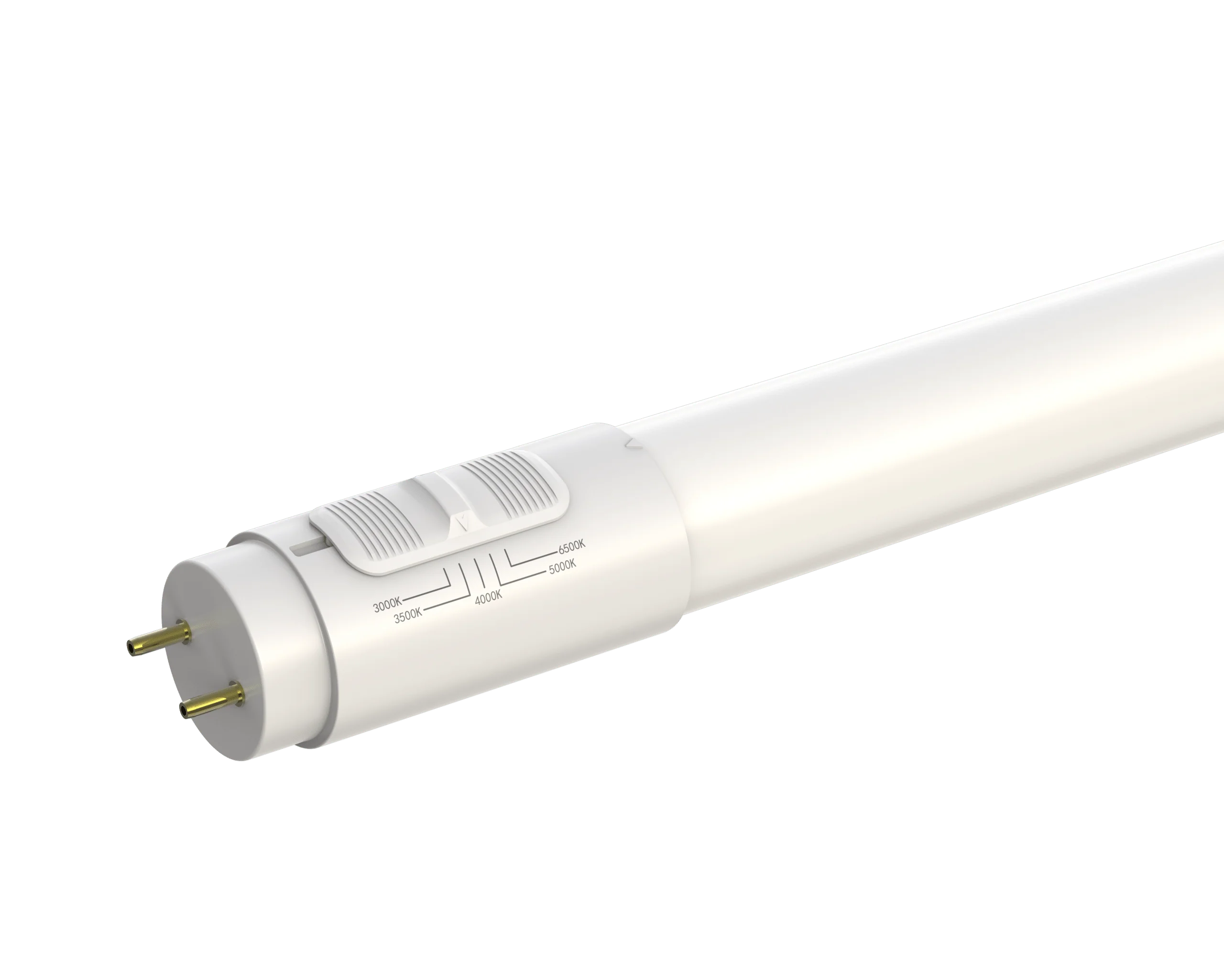 Votatec 4FT T8 Glass LED Tube with Plastic Coating- 5Way CCT Adjustable PV-4FT-18WAB4XS(1600K) AC120-347V 18W (3K, 3.5K, 4K, 5K, 6.5K) - Image 2