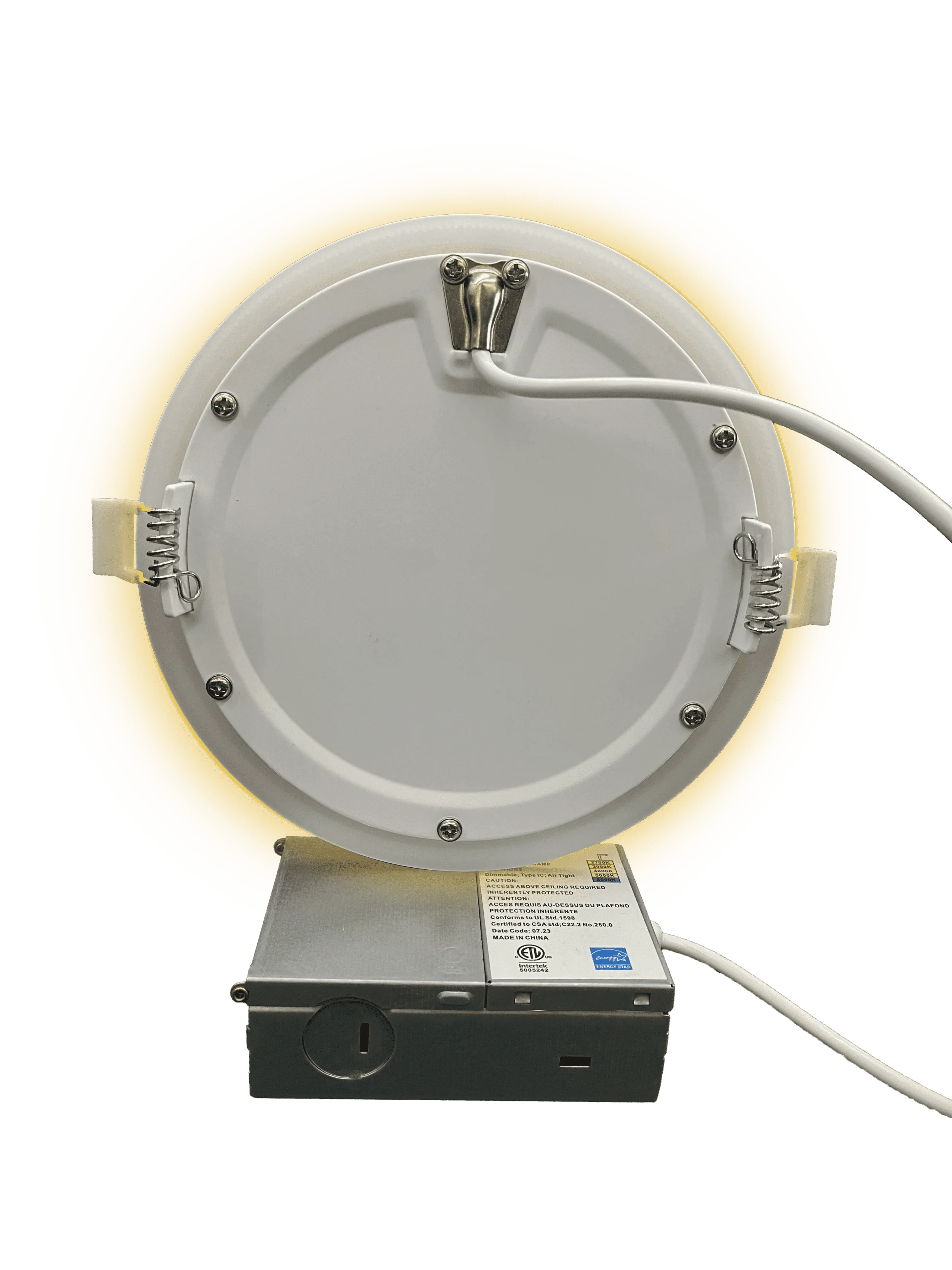 Votatec 6″ Recessed Panel Night Light P02106-NL-12W 120V 12W+3W CCT(2.7K, 3K, 3.5K, 4K, 5K) Night light 2200K - Image 4
