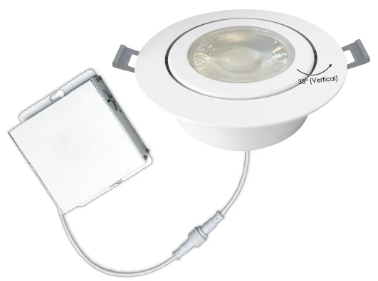 Votatec 6″ Round Airtight Gimbal Panel 5Way CCT VO-GRP6W13-120-D-5WAY 120V 13W CCT(2.7K, 3K, 3.5K, 4K, 5K) - Image 2