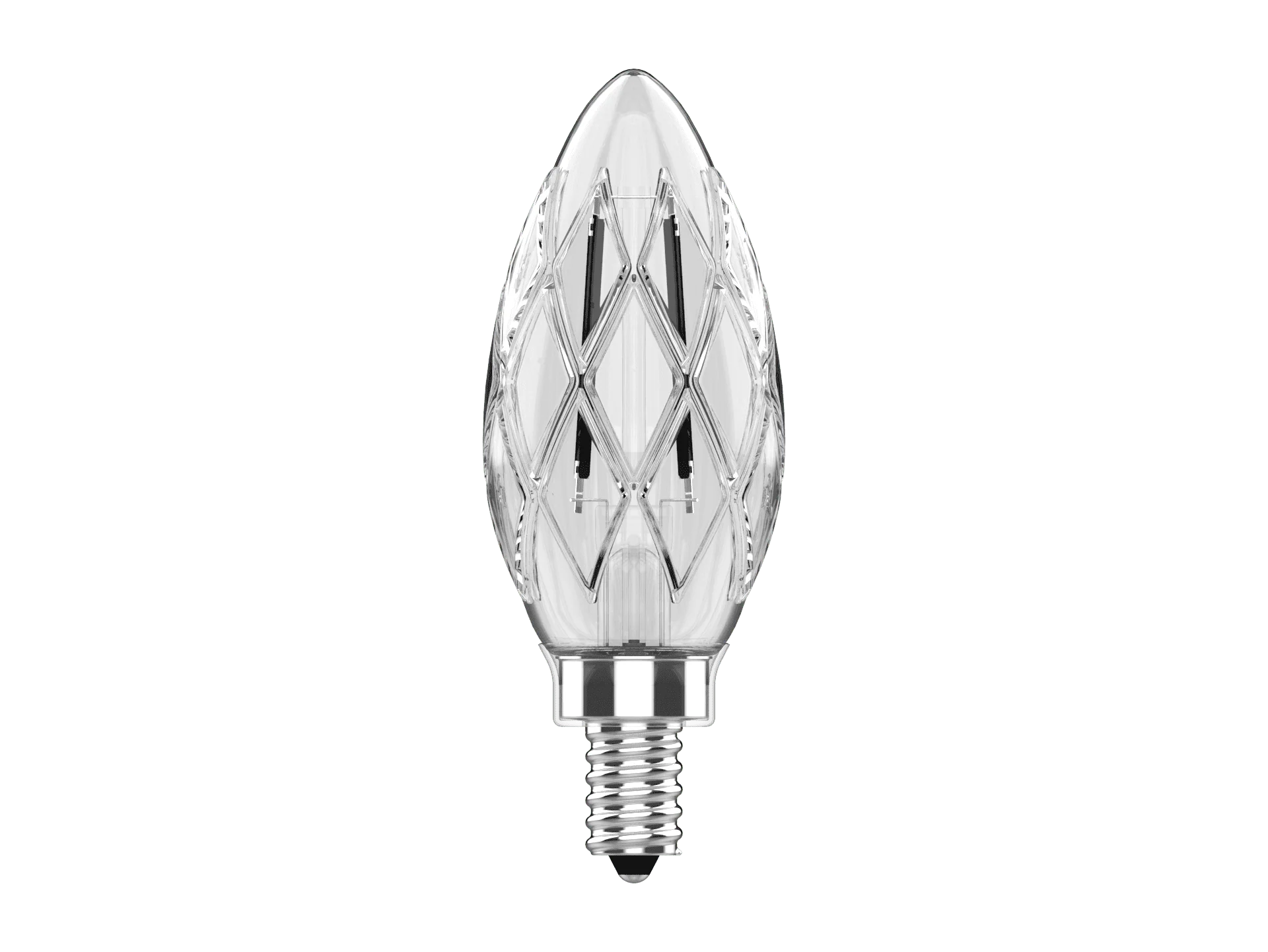 Votatec Cut Glass Candle Filament VO-FCAW5.5-12-30-D-CU 120V 5.5W CCT(3K) - Image 2