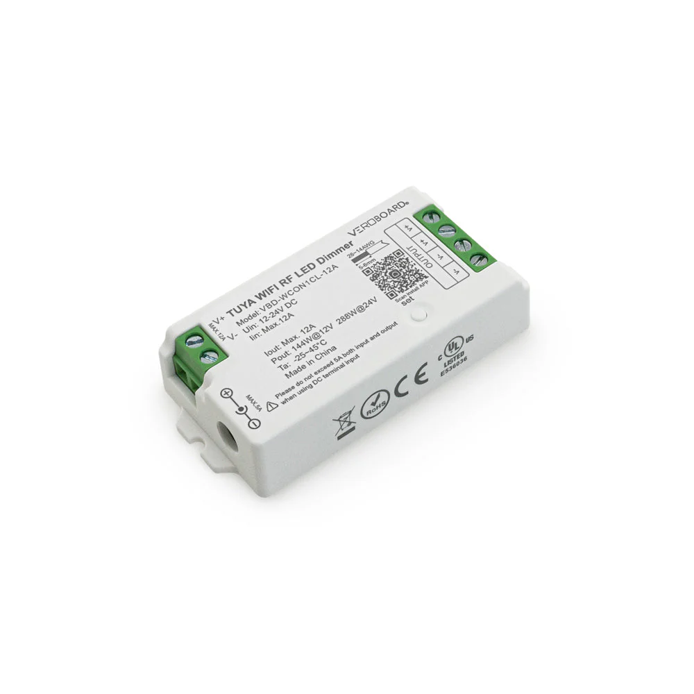 WCON1CL-12A-Dimmer RF LED Light Dimmer Receiver 12-24V DC 2.4G Tuya App - Image 3