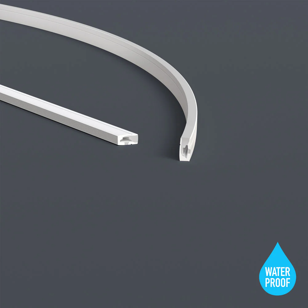 White Silicone Flexible LED Neon channel N0410-SD-W, 10m (32.8ft) max SIDE Mount