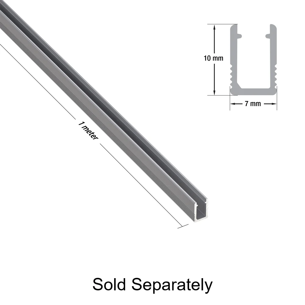 White Silicone Flexible LED Neon channel N0410-SD-W, 10m (32.8ft) max SIDE Mount - Image 7