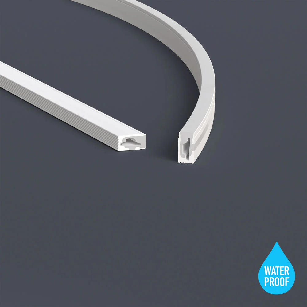 White Silicone Flexible LED Neon channel N0612-SD-W, 10m (32.8ft) max SIDE Mount