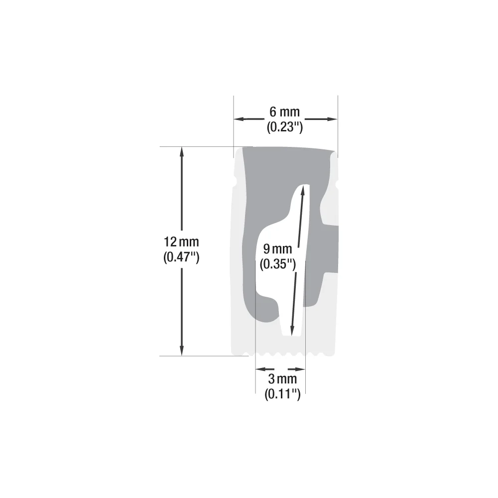 White Silicone Flexible LED Neon channel N0612-SD-W, 10m (32.8ft) max SIDE Mount - Image 2
