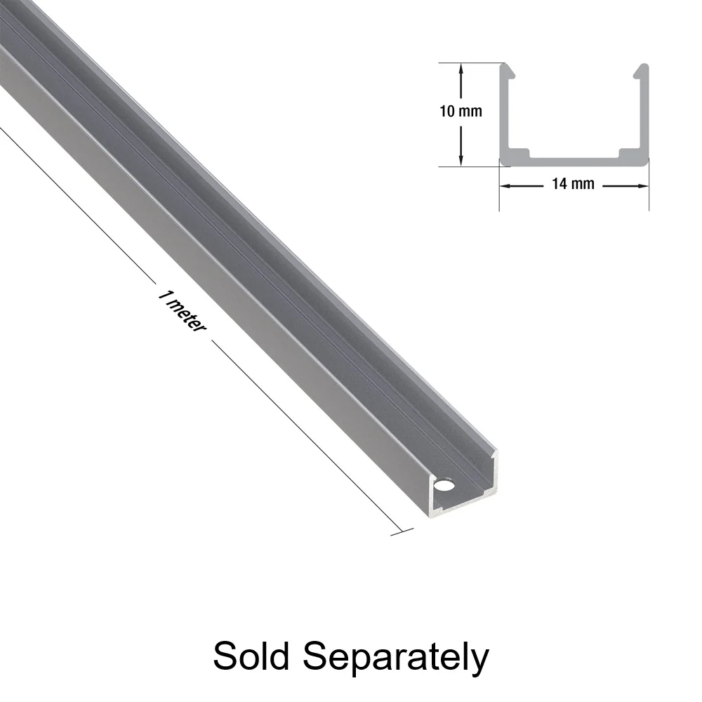 White Silicone Flexible LED Neon channel N1212-SF-W, 5m (16.4ft) max SURFACE Mount - Image 8